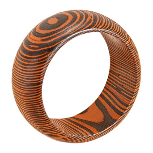 Handgefertigter Geometrischer Hölzerner Leichter Stapelbarer Armreifen Für Frauen Täglich Lässigen Oder Formellen Schmuck Naturholz Textur Armband von Laikoutd