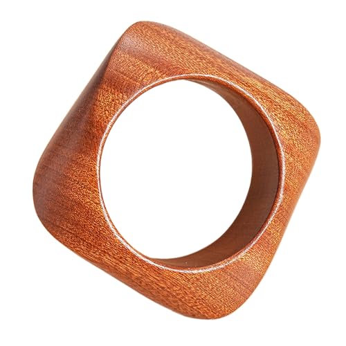Handgefertigter Geometrischer Hölzerner Leichter Stapelbarer Armreifen Für Frauen Täglich Lässigen Oder Formellen Schmuck Naturholz Textur Armband von Laikoutd