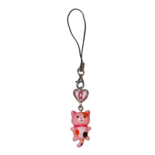 Handy Gurt Schlüsselbund Herzkatze Anhänger Telefon Lanyard Anti Lost Keyring Schmuck Handtasche Rucksack Zubehör Telefonkette Armband Handy Gurt Schlüsselbund Herzkatze Anhänger Telefon Lanyard Anti Lost Keyring Schmuck Handtasche Rucksack Zubehör Telefonkette Armband von Laikoutd