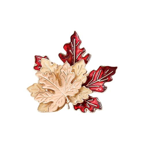 Kompliziertes Schnitzen Von Ahornblatt Abzeichen Mehrzweck Brosche Tragbare Schmuck Fashion Laple Pin Für Tägliche Outfits Rotes Ahornblatt Tierstift von Laikoutd