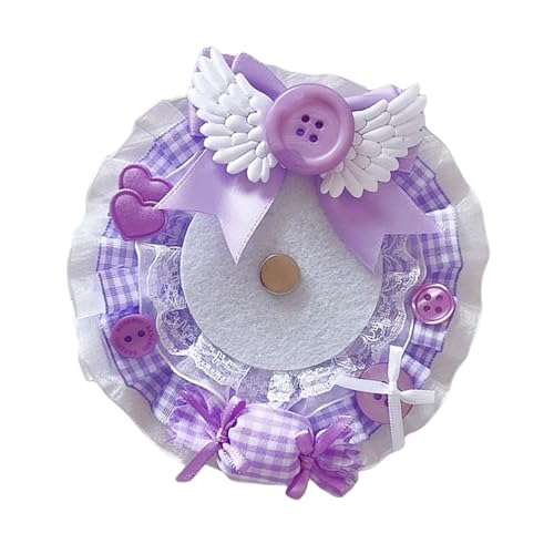 Lace Badge Display Mit Süßigkeitenfaktor Eleganter Spitze Und Süßigkeiten Designs Button Badge Display Ständer Für Stilvolle Outfits Pin Tablett von Laikoutd