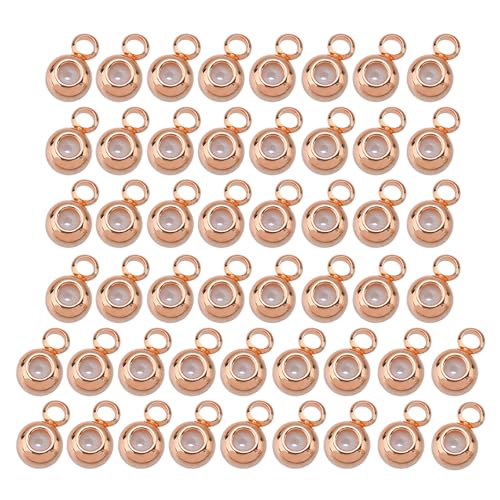 Laikoutd 50 Pack Stylish Metal Spacer Perlen Armbänder Perlen Messing Textur Charme Lose Perlen Schmuck Herstellung Vorräte Für Halskette Stopper Perle von Laikoutd