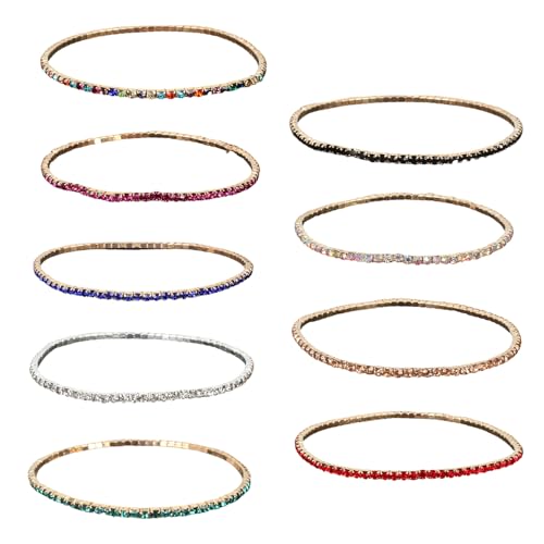 Laikoutd 9pcs Mehrschichtige Perlenarmbänder Kristallperlen Handchain Modische Accessoires Verstellbare Armreifen Für Mädchen Einstellbares Elastizitätsarmband Laikoutd 9pcs Mehrschichtige Perlenarmbänder Kristallperlen Handchain Modische Accessoires Verstellbare Armreifen Für Mädchen Einstellbares Elastizitätsarmband von Laikoutd