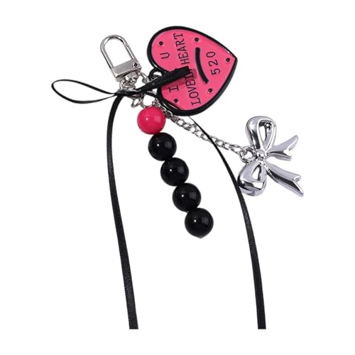 Laikoutd Bows Schlüsselbeutel Zauber Für Frauen Geldbeutel Handtasche Rucksack Pendellautos Keyring Ästhetischer Schlüsselanhänger Anhänger von Laikoutd
