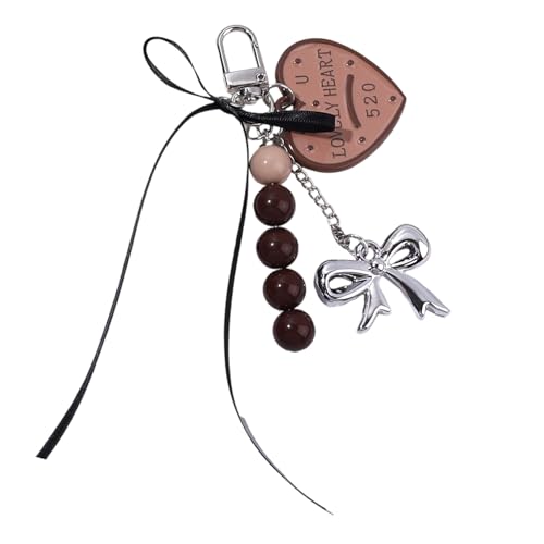 Laikoutd Bows Schlüsselbeutel Zauber Für Frauen Geldbeutel Handtasche Rucksack Pendellautos Keyring Ästhetischer Schlüsselanhänger Anhänger von Laikoutd