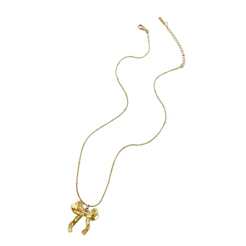 Laikoutd Bowtie Halskette Verstellbare Länge Neckkette Einfacher Bogenknoten Klavierblech Kettenzubehör Für Tägliche Verschleiß Wasserdichtes Halskette Laikoutd Bowtie Halskette Verstellbare Länge Neckkette Einfacher Bogenknoten Klavierblech Kettenzubehör Für Tägliche Verschleiß Wasserdichtes Halskette von Laikoutd