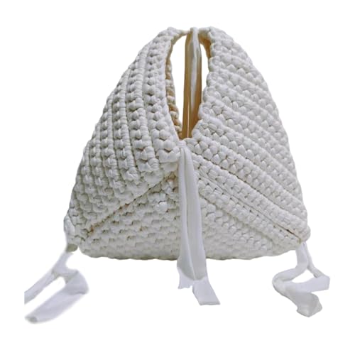 Laikoutd Bunt Verstärkte Satchel Moderne Gewebte Design Dreiecksbasis Abend Geldbeutel Multifunktional Leichte Tasche Für Frauenfreundliche Gewebte Tasche von Laikoutd