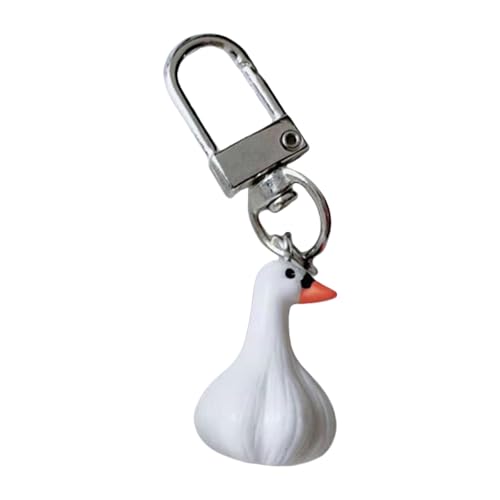 Laikoutd Einzigartige Formschlüsselring Knoblauchform Keychain Stylish Bag Dekoration Rucksack Charm Pendant Multifauntal Schlüsselhalter Kreativer Knoblauchschlüsselkette von Laikoutd
