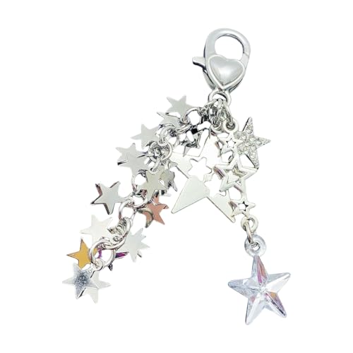 Laikoutd Einzigartiges Sternförmiges Metallaccessoire Für Telefone Oder Tasten Stilvolle Unisex Schlüsselbund Anhänger Für Freizeit Und Mode Outfits von Laikoutd