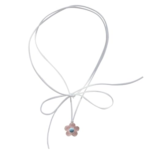 Laikoutd Elegante Blumenkette Mit Band Krawatte Für Frauen Dopamin Choker Pullover Kette Schmuck Statement Kette Acrylblume Halskette Laikoutd Elegante Blumenkette Mit Band Krawatte Für Frauen Dopamin Choker Pullover Kette Schmuck Statement Kette Acrylblume Halskette von Laikoutd