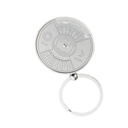 Laikoutd Elegante Kompasse Perpetuale Kalender Keychain Craft of Zines Alloy Für Business Professional Und Reise Enthusiasten Elegante Schlüsselbundgeschenke von Laikoutd