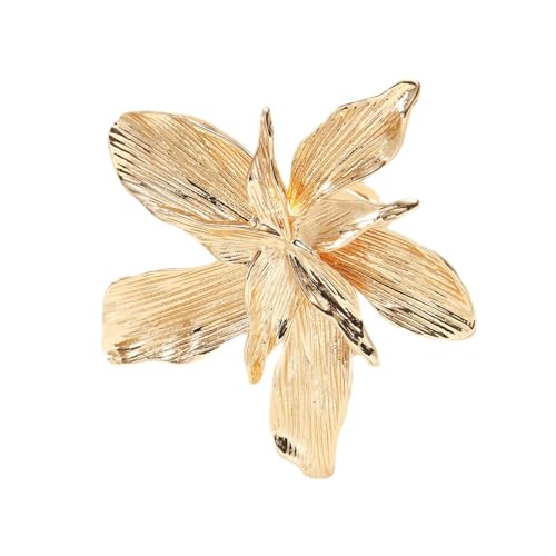 Laikoutd Elegante Verstellbare Eheringe Dating Ringe Geometrische Blütenöffnung Fingerschmuck Geeignet Für Frau Und Mann Präsentieren Ein Verstellbares Fingerring Trendy Accessoire von Laikoutd