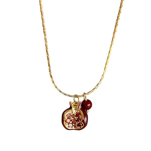 Laikoutd Eleganter Granatapfel Halskette Anhänger Ohrringe Trendy Schmuck Hochzeit Schmuck Geeignet Für Frauen Und Mädchen Präsentieren Sie Granatapfel Halskette Laikoutd Eleganter Granatapfel Halskette Anhänger Ohrringe Trendy Schmuck Hochzeit Schmuck Geeignet Für Frauen Und Mädchen Präsentieren Sie Granatapfel Halskette von Laikoutd