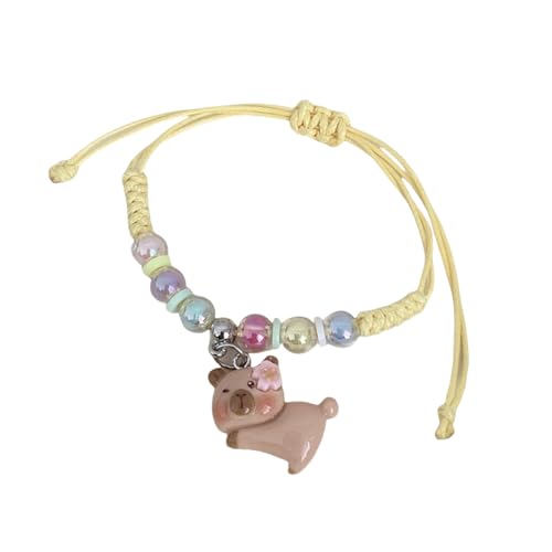 Laikoutd Entzückendes Kindermakaron Farbarmband Mit Cartoon Capybaras Muster Bequem Und Sicher Für Tägliche Verschleiß Sicheres Kids Armband von Laikoutd