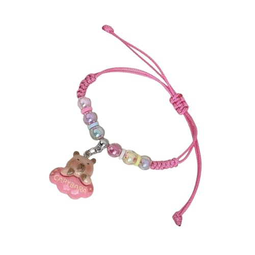 Laikoutd Entzückendes Kindermakaron Farbarmband Mit Cartoon Capybaras Muster Bequem Und Sicher Für Tägliche Verschleiß Sicheres Kids Armband von Laikoutd