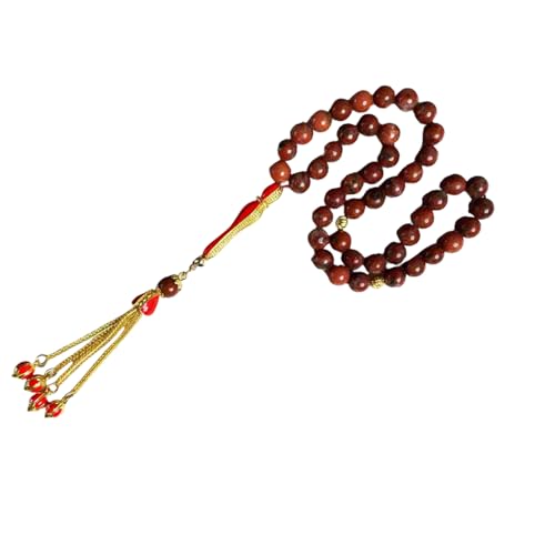 Laikoutd Exquisite Steinperlenarmääien Gold Quasten Natürliche Edelsteine ​​elastische Stretchschmuckgeschenke Für Frauen Männer Steinperlenarmband von Laikoutd