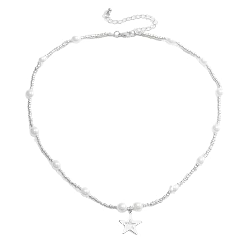 Laikoutd Exquisite Sternheizkette Halskette Schmuck Personalisierte Klavikuläre Perlenketten Accessoire Colarmbone Kette Halschain Stück Vintage Perlen Ketten Halskette Für Mädchen Laikoutd Exquisite Sternheizkette Halskette Schmuck Personalisierte Klavikuläre Perlenketten Accessoire Colarmbone Kette Halschain Stück Vintage Perlen Ketten Halskette Für Mädchen von Laikoutd