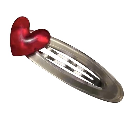 Laikoutd Fashion Love Heart Hair Clip Süße Clip Trendy Kopfschmuck Temperament Herz Charme Haarnadel Haare Barrettes Frauen Haarschmuck von Laikoutd