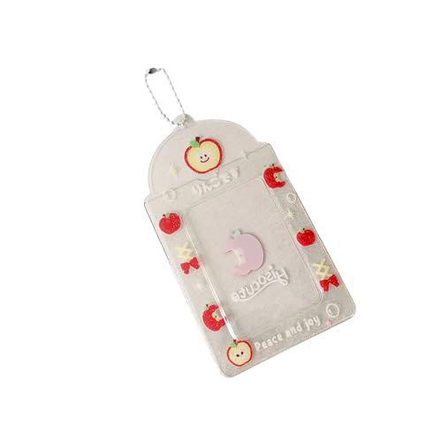 Laikoutd Fotokartenhülle Mit Kette 3inch Photokardschutz Deckt PVC Für Keyring Rucksäcke Bagsbeutel Charme Clear PVC von Laikoutd