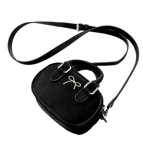 Laikoutd Frauen Umhängetasche Pendeln Schöne Bögen Bowling Koreanische Stils Boten Kleine Crossbody Trendy Handtasche Frauen Bowling Kleine Schulter Schöne Bögen Crossbody Pendeln von Laikoutd