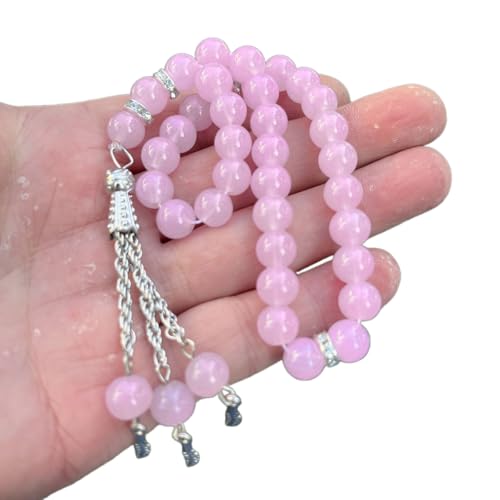 Laikoutd Glas Gebet Perlen Quasten Handarmband Islamische 33 Perlen Rosenkranzarmband Religiöse Schmuck Geschenk Für Männer Frauen Glas Gebet Perlen Armbänder Für Frauen Männer Islamisch Tasbih von Laikoutd