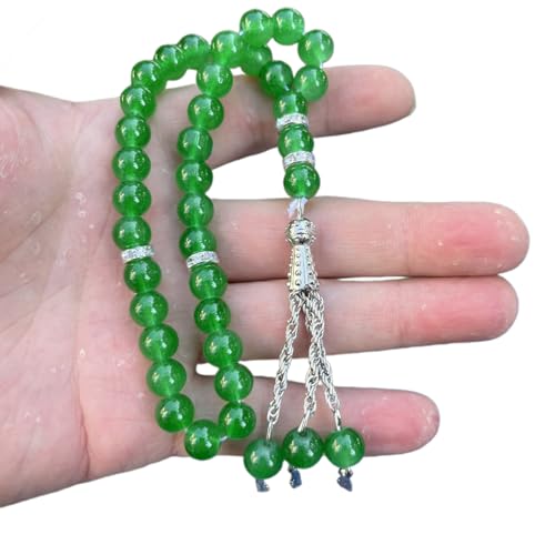 Laikoutd Glas Gebet Perlen Quasten Handarmband Islamische 33 Perlen Rosenkranzarmband Religiöse Schmuck Geschenk Für Männer Frauen Glas Gebet Perlen Armbänder Für Frauen Männer Islamisch Tasbih von Laikoutd