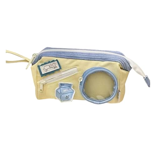 Laikoutd Große Bleistiftkoffer Multi Kompartimente Polyester Stifte Beutel Tragbarer Stift Organizer Reise Kosmetischer Tasche Für Studentische Frauen Waschbares Capybara Fabric Bleistift Gehäuse von Laikoutd