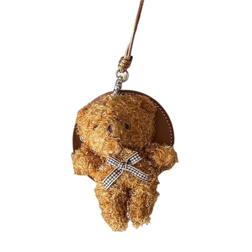 Laikoutd Halskette mit schönem Plüschbär-Design, weicher und stabiler Charm, mehrere Farboptionen für modische Mädchen von Laikoutd