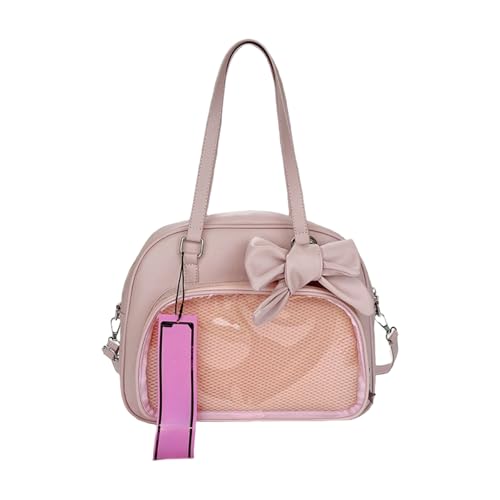 Laikoutd Japanische Stile Klare Crossbody Tasche Schöne Bögen Schulter Itabag PU Leder Für Mädchen Frauen Schöne Bögen Itabag Mode Schulter Japanische Stile Crossbody von Laikoutd