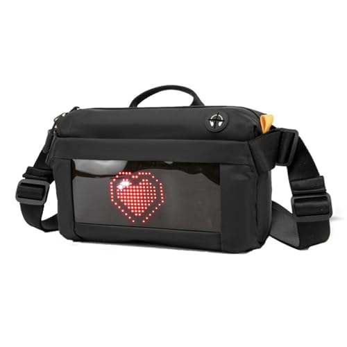 Laikoutd LED Slings Bag Für Männer Womens Crossbody Bags Wasserdichte Umhängetasche LED Rucksack Top Handtaschen Kleine Geldbörsen Geschenk Radfahren Reisetagesschwelle von Laikoutd