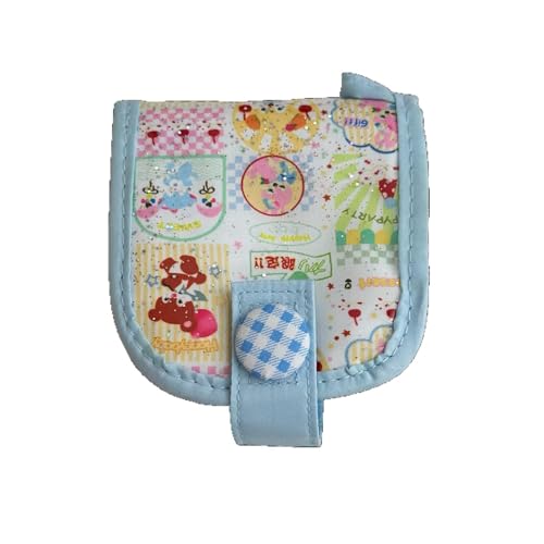 Laikoutd Leichte Canvas Karten Organisatoren Spielerische Grafiken Mehrere Fächer Für Die Effiziente Speicherung Essentielle Geschenkkarten Brieftaschen Den Täglichen Gebrauch von Laikoutd