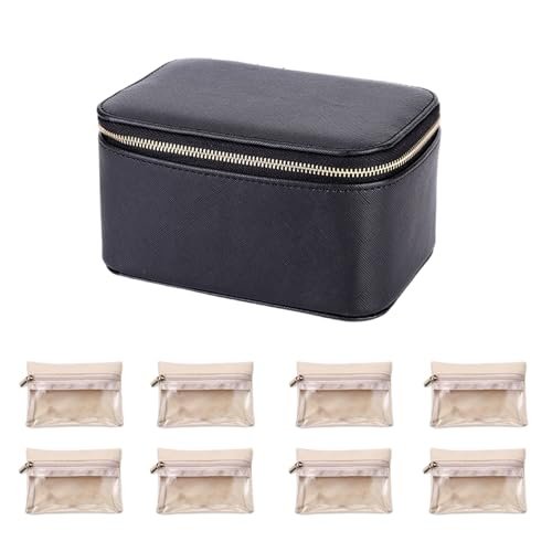 Laikoutd Luxuriöser Schmuckhalter Mit Taschen Eleganter Schmuck Mit 8 Trennflächen Für Reisende Geschenk Für Frauen Laikoutd Luxuriöser Schmuckhalter Mit Taschen Eleganter Schmuck Mit 8 Trennflächen Für Reisende Geschenk Für Frauen von Laikoutd