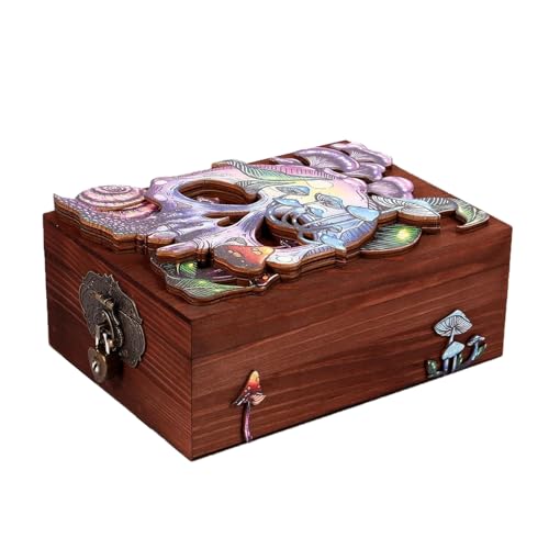 Laikoutd Make Up Schmuckstücke Aufbewahrungsbox Reisen Ohrring Halskette Aufbewahrungsbox Tragbare Schädel Ringe Hüllen Schmuck Veranstalter Schädel Ohrring Storage Box Für Mädchen von Laikoutd