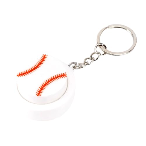 Laikoutd Mode 3D Gedruckte Sportround Schlüsselanhänger Einschließlich Basketball Baseball Fußball Tennis Zur Stressreduzierung von Laikoutd