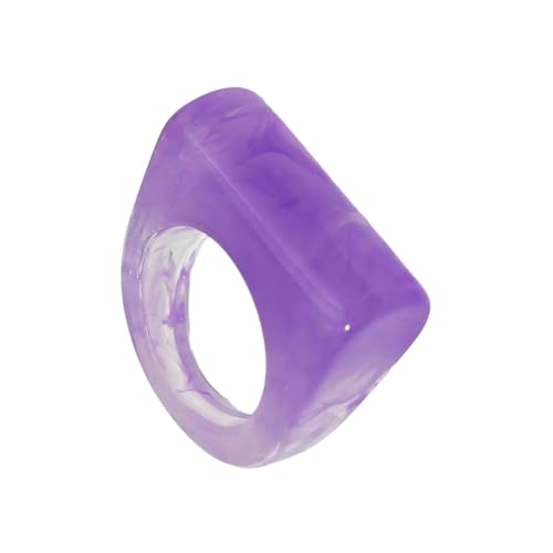 Laikoutd Mode Geometrische Harzringe Trendy Accessoire Für Frauen Und Männer Mit Mehreren Farbzusatzstilen Stilvolle Mehrfarbharzringe von Laikoutd