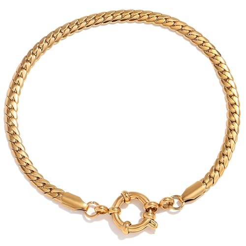 Laikoutd Mode Kettenschnalel Paperklamm Armband In Robustem Edelstahl Tragbar Um Elegant Zu Allen Outfits Kettenschnallen Armband Zu Verleihen von Laikoutd