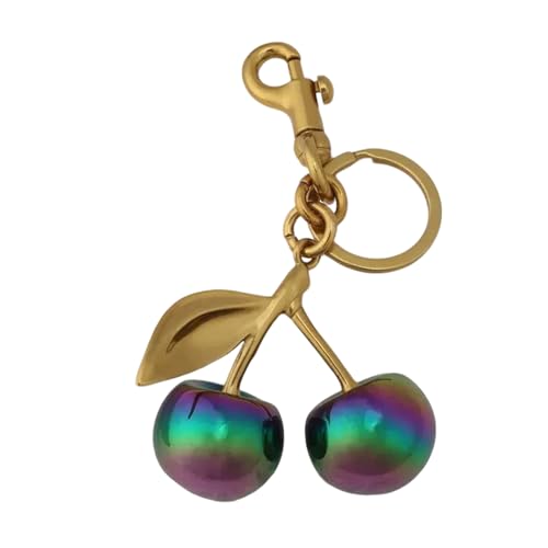 Laikoutd Mode Kirschenschlüsselring Ornament Lebendige Kirschen Schlüsselbund Stilvoller Schlüsselringanhänger Für Schüler Und Stilliebhaber Schüler Tasche Ornament von Laikoutd