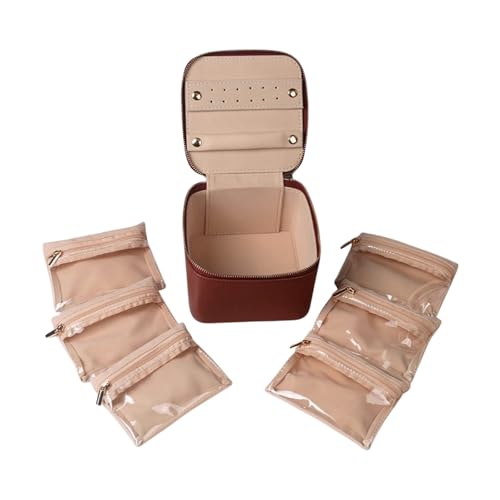 Laikoutd PU Leder Schmuckschachtel Zubehör Mit Klarer Reißverschlusspocket Aufbewahrungskoffer Für Ohrringe Armbänder Halsketten Reisen Geschenk Für Frauen Laikoutd PU Leder Schmuckschachtel Zubehör Mit Klarer Reißverschlusspocket Aufbewahrungskoffer Für Ohrringe Armbänder Halsketten Reisen Geschenk Für Frauen von Laikoutd