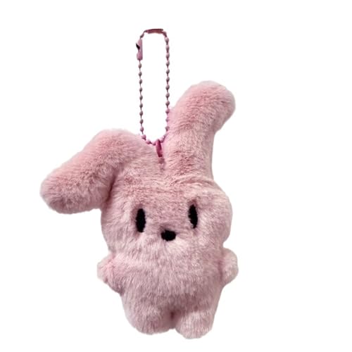 Laikoutd Plüsch Kaninchen Keychain Süße Dollbag Anhänger Keyring Keyring Weiche Cartoon Schlüsselkette Für Frauen Girl Bag Tasche Rucksack Handtasche Schlüsselbund Anhänger von Laikoutd