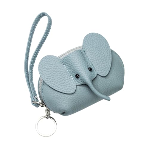 Laikoutd Robuste Echte Leder Elefant Designs Kartenhalter Reißverschluss Brieftasche Für Frauen Elefant Designs Karten Organisatoren von Laikoutd