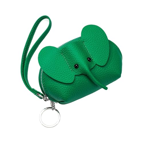 Laikoutd Robuste Echte Leder Elefant Designs Kartenhalter Reißverschluss Brieftasche Für Frauen Elefant Designs Karten Organisatoren von Laikoutd