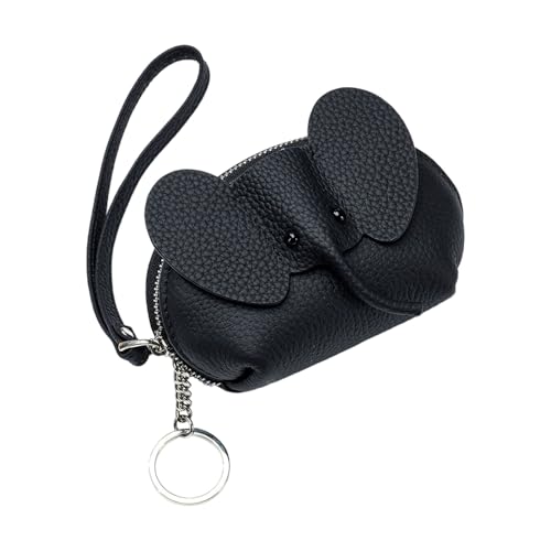 Laikoutd Robuste Echte Leder Elefant Designs Kartenhalter Reißverschluss Brieftasche Für Frauen Elefant Designs Karten Organisatoren von Laikoutd