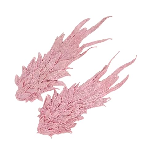 Laikoutd Romantik Gefiederte Stoff Haarclip Für Modische Rote Pfirsichsticke Gothic Styles Haarzubehör Für Frauen von Laikoutd