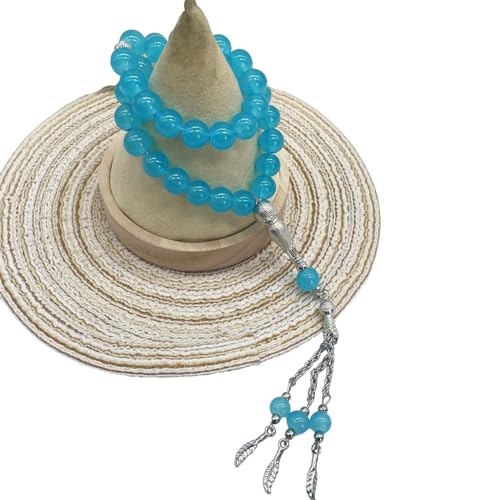 Laikoutd Runde Gebet Perlen Armband Unisex Frauen Männer Muslime Gebet Perlen Tassels Islamische String Armbänder Rosenkranz Schmuck Geschenkgebet Gebet Brakband Armband von Laikoutd