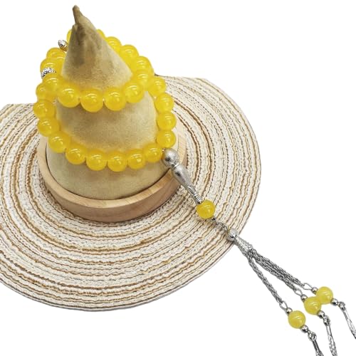 Laikoutd Runde Gebet Perlen Armband Unisex Frauen Männer Muslime Gebet Perlen Tassels Islamische String Armbänder Rosenkranz Schmuck Geschenkgebet Gebet Brakband Armband von Laikoutd