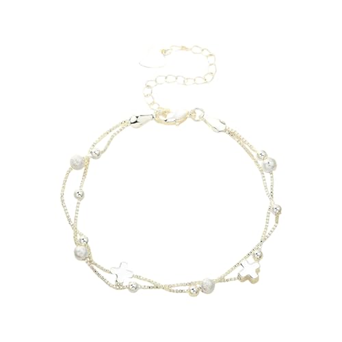Laikoutd Schmetterling Herz Charme Verstellbares Armband Handgelenk Kette Geburtstagsgeschenk Für Frauen Mädchen Teenager Tochter Schwester Freund Butterfly Star Bangle Für Frauen von Laikoutd