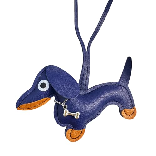 Laikoutd Schöne Dackel PU Leder Schlüsselbund Spaß Dackel Dackel Keychain PU Leder Dekoration Keyrings Charme Für Kinder Und Erwachsene Robuste Schlüsselzubehör von Laikoutd