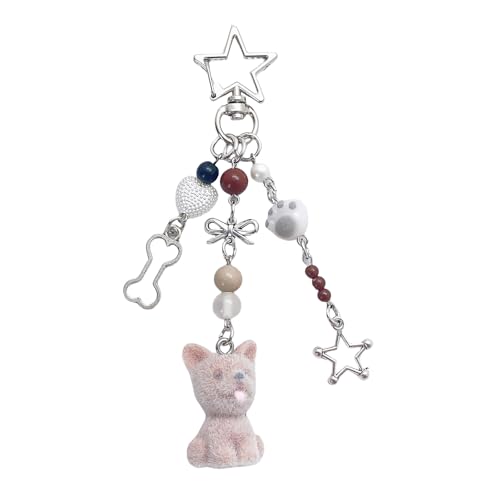Laikoutd Schöne Strözende Koreanische Styles Dog Keychain Telefonzubehör Für Paare Die Schöne Designs Und Sammlerstücke Lebendige Farbzubehör Lieben von Laikoutd