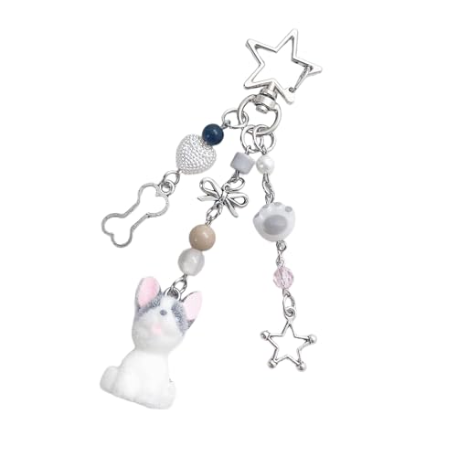 Laikoutd Schöne Strözende Koreanische Styles Dog Keychain Telefonzubehör Für Paare Die Schöne Designs Und Sammlerstücke Lebendige Farbzubehör Lieben von Laikoutd