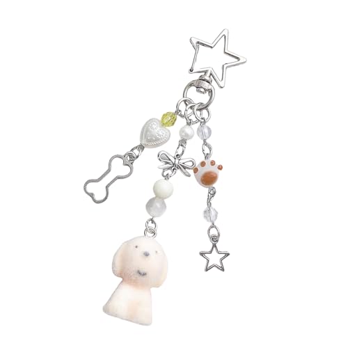 Laikoutd Schöne Strözende Koreanische Styles Dog Keychain Telefonzubehör Für Paare Die Schöne Designs Und Sammlerstücke Lebendige Farbzubehör Lieben von Laikoutd